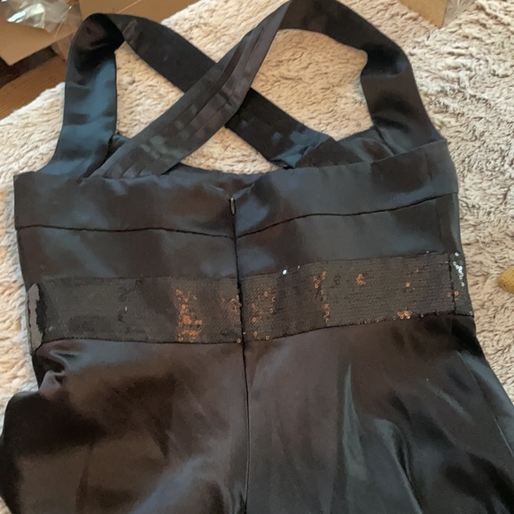 Black satin evening gown - NWT - Picture 4 of 6